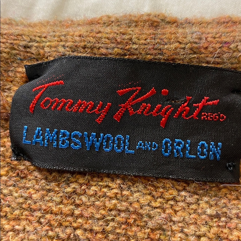 Vintage 1970’s Tommy Knight Lambswool & Orlon Sweater - Picture 2 of 8